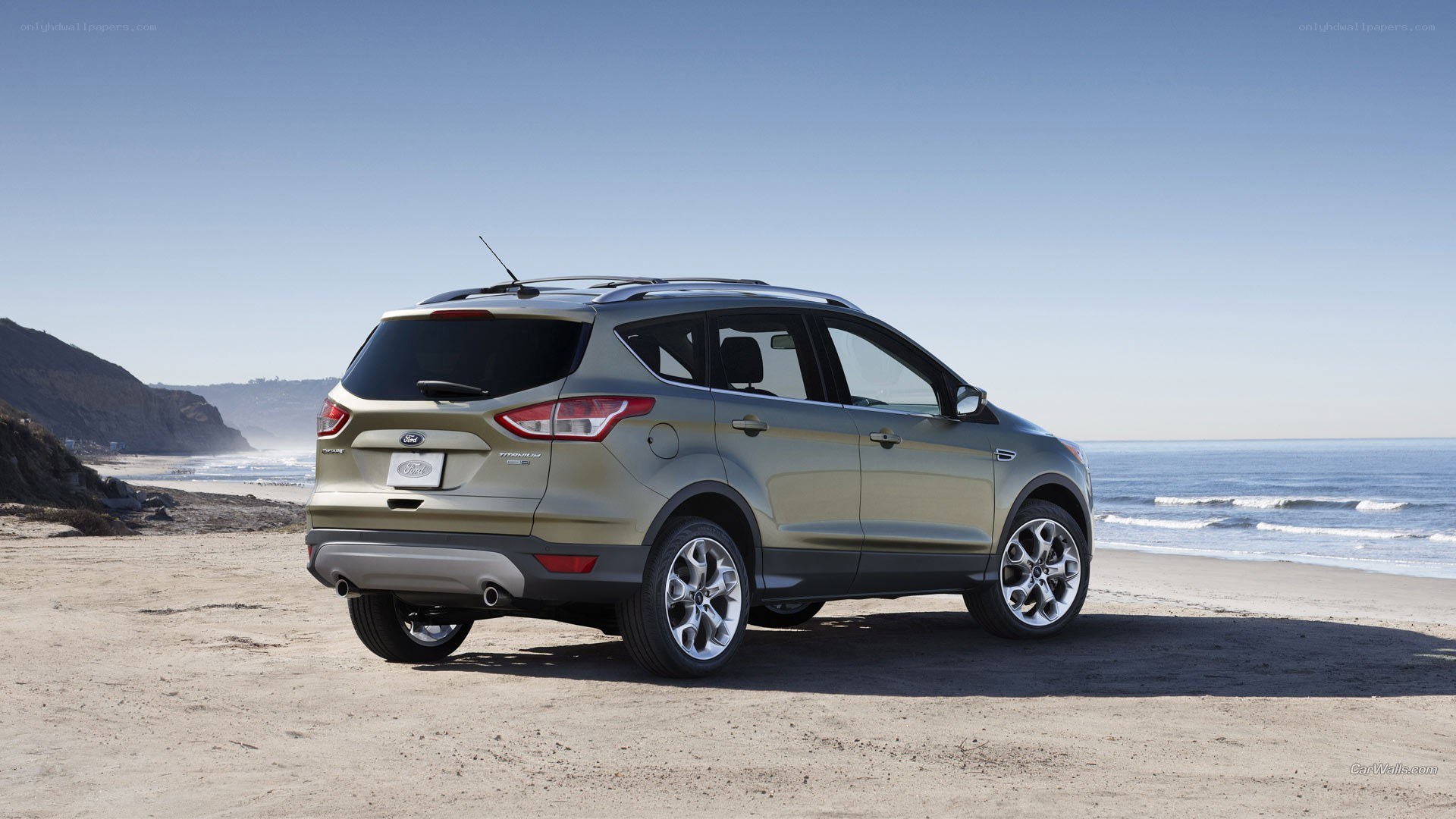 Ford Escape on a beach
