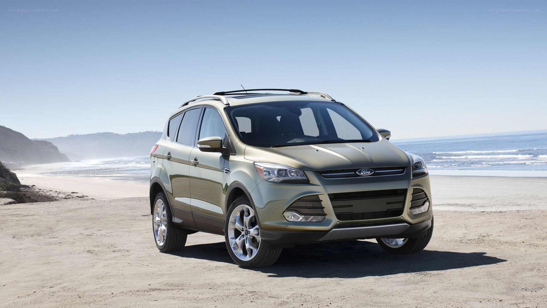 Ford Escape on a beach