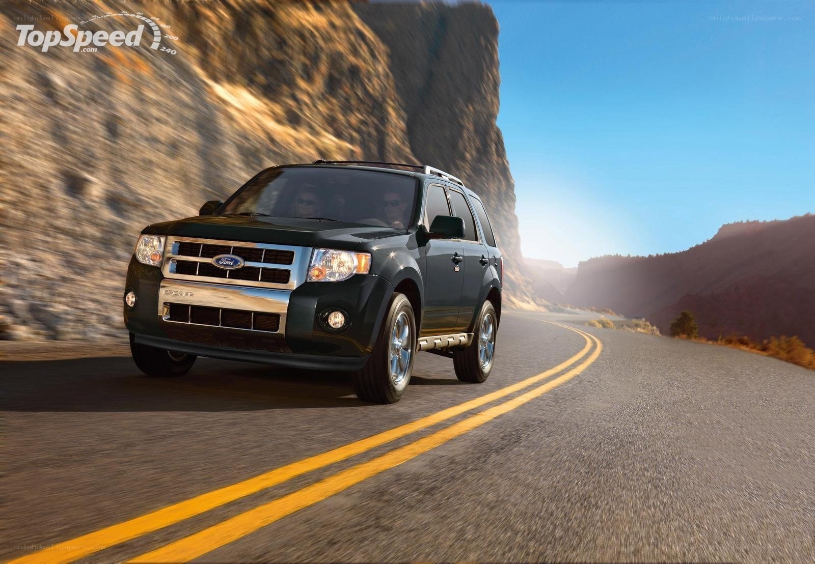 Ford Escape on a winding road