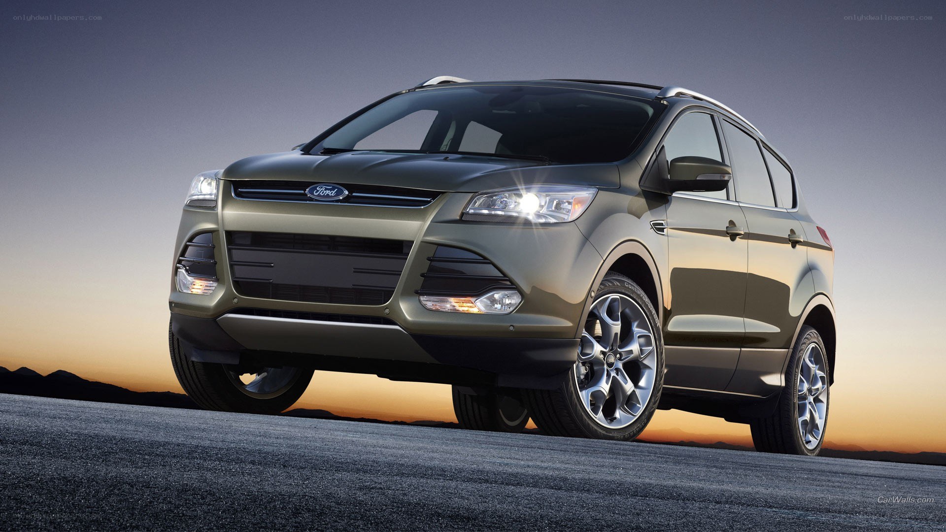 Ford Escape SUV at sunset