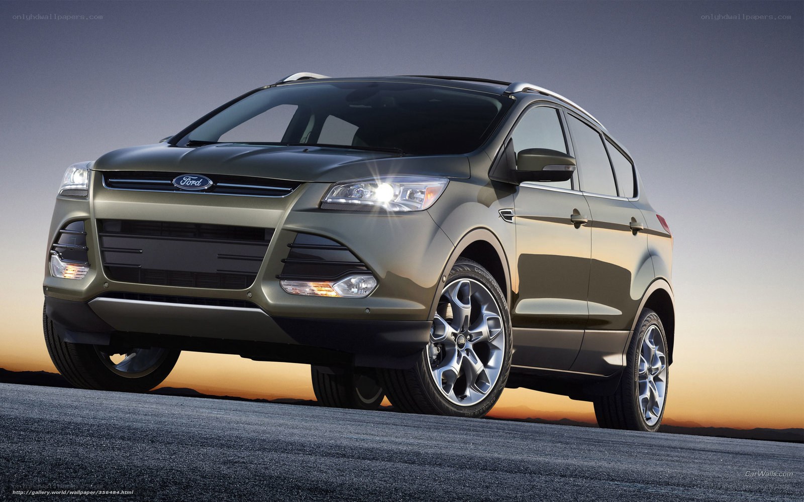 Ford Escape SUV at sunset