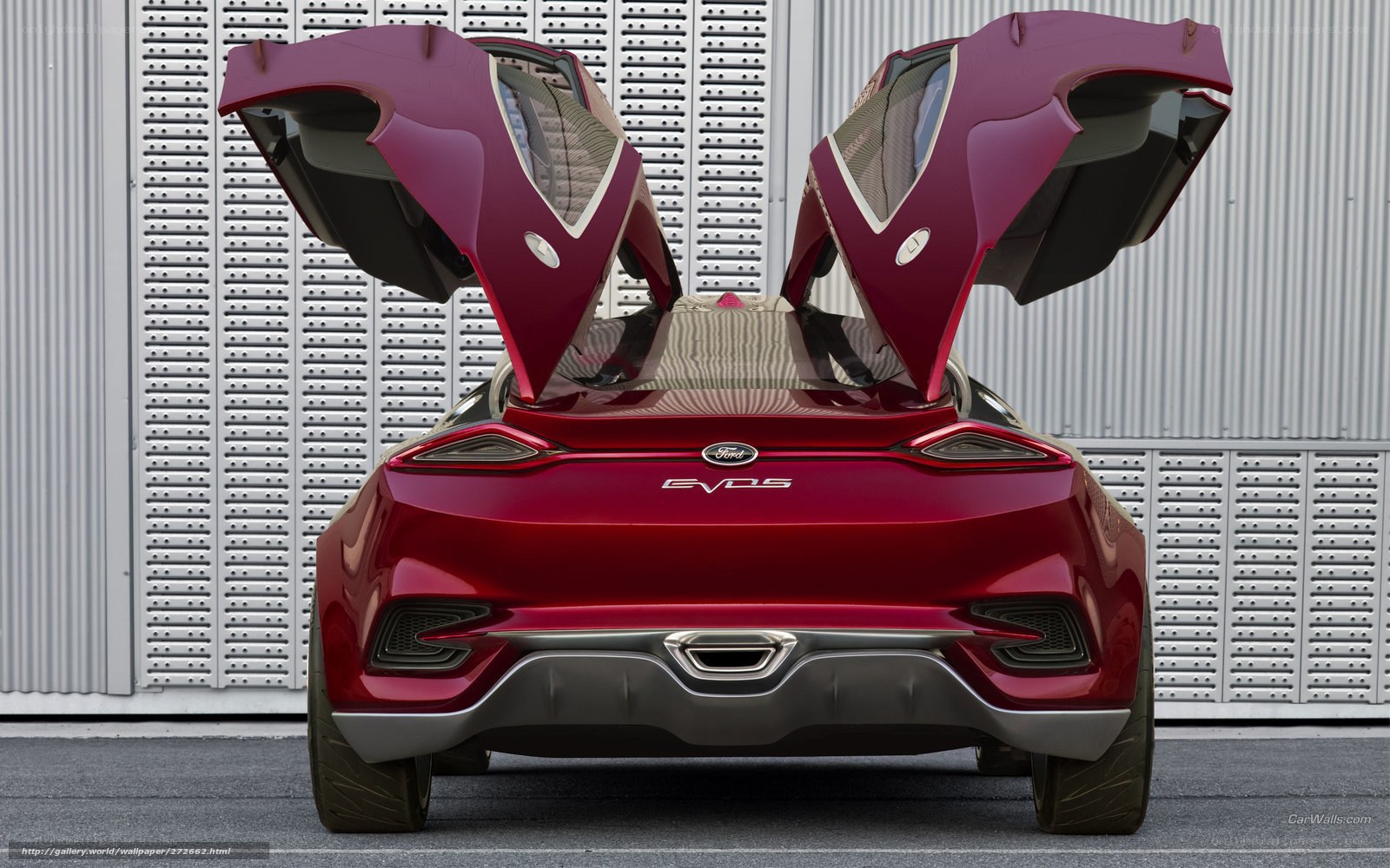 Ford EVOS concept car rear view