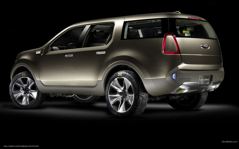 Ford Explorer Concept Car — Silver, Dramatic