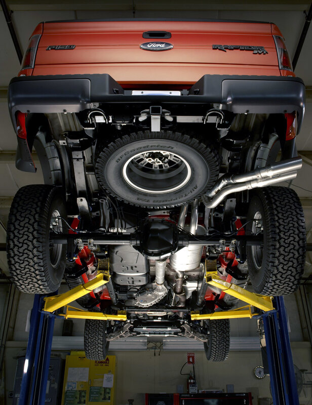 Ford F-150 Raptor undercarriage