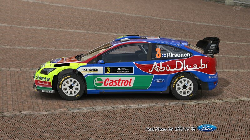 Ford Focus Rally Car — Blue, Neutral