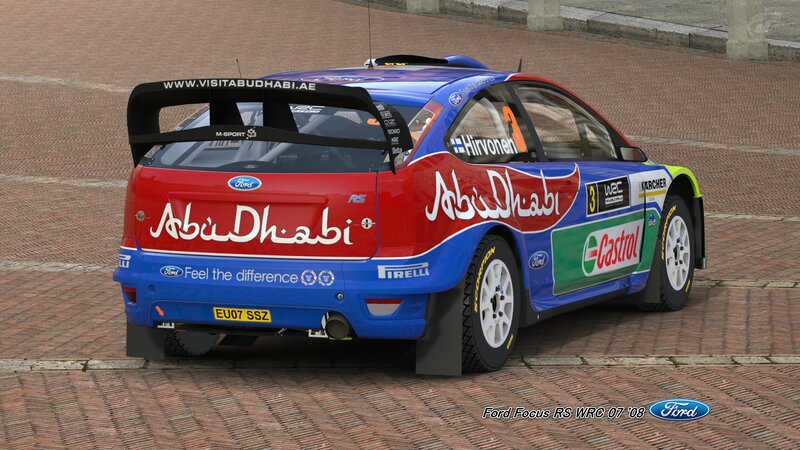 Ford Focus Rally Car — Blue, Static