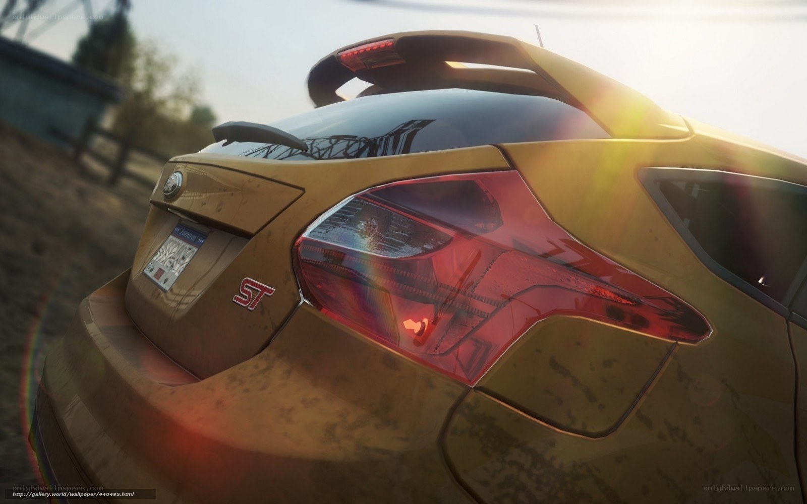 Ford Focus ST rear view