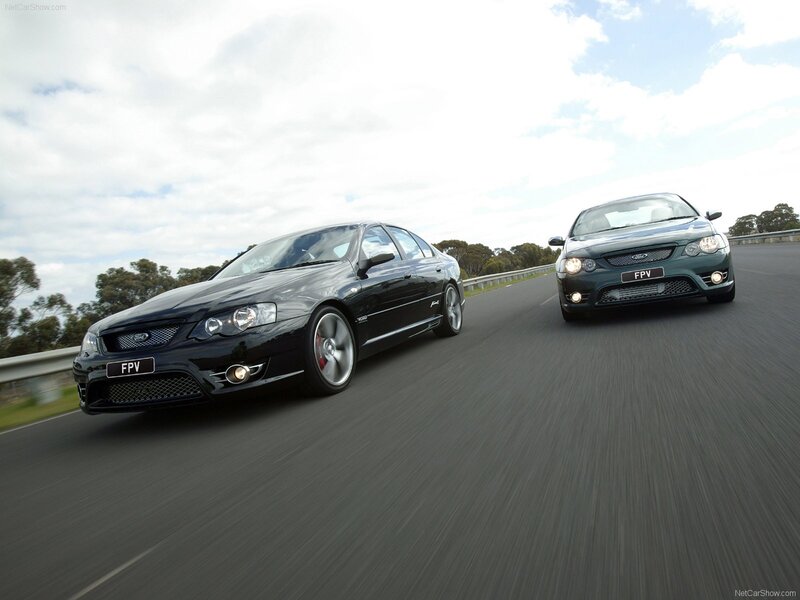 Ford FPV cars on a road