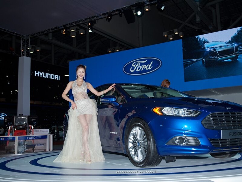 Ford Fusion at auto show
