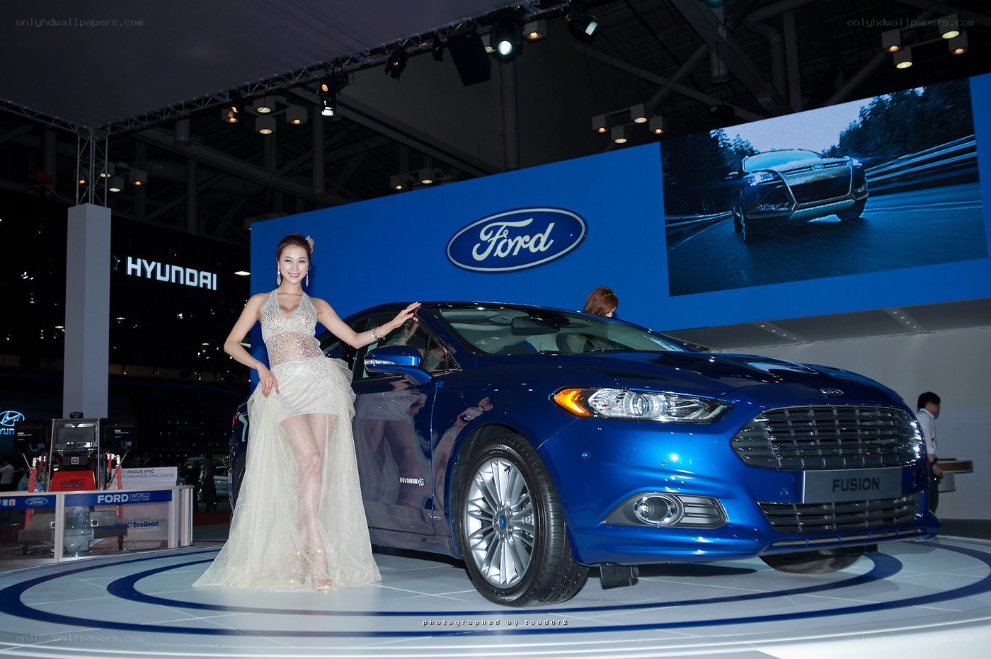 Ford Fusion at auto show