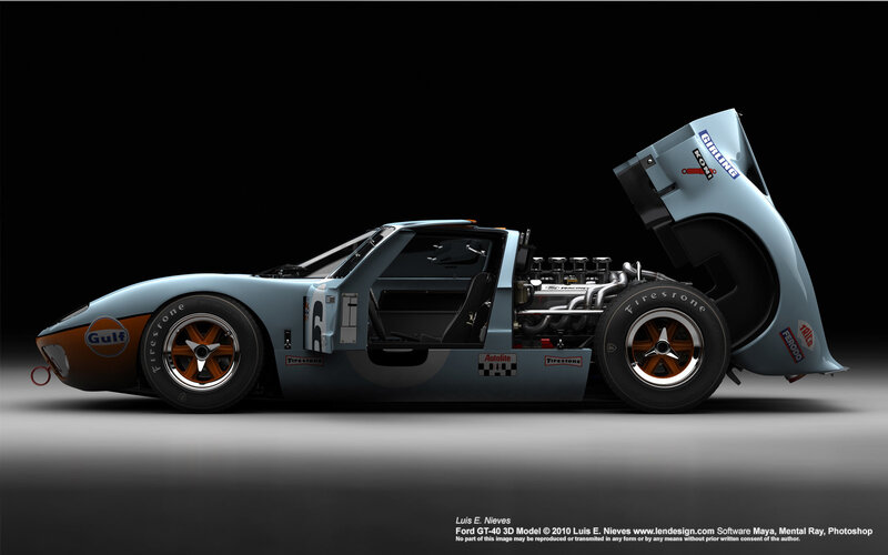 Ford GT-40 Race Car