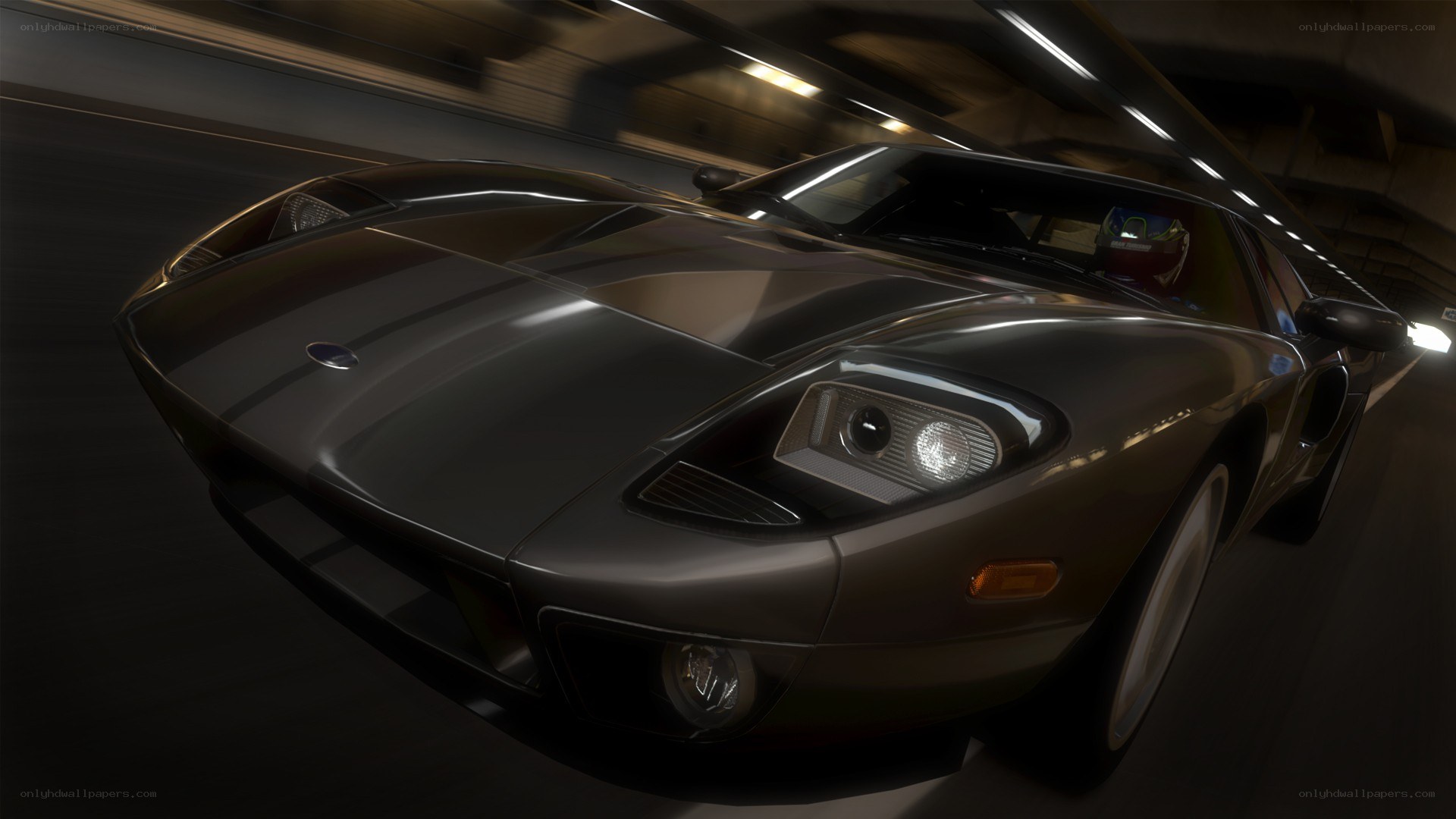 Ford GT in tunnel