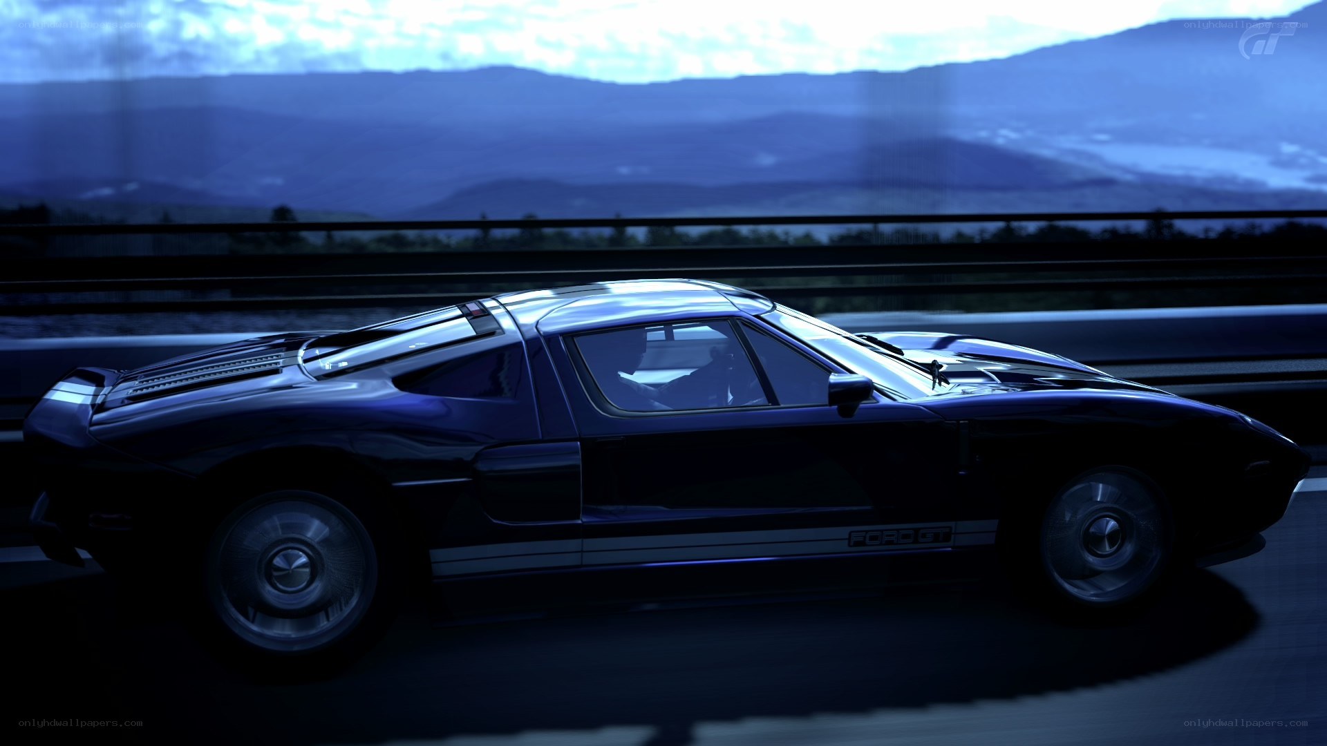 Ford GT on a highway