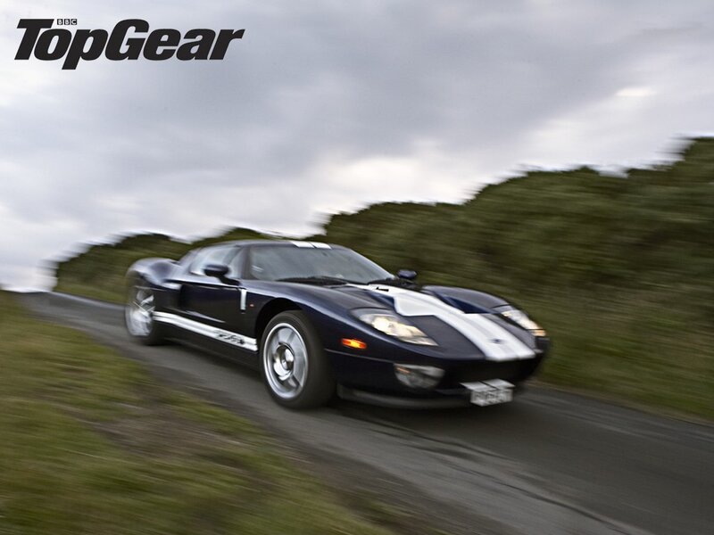 Ford GT on a winding road