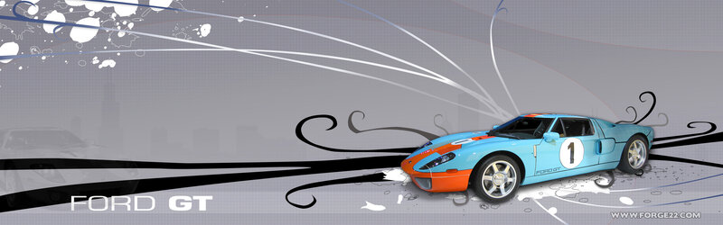 Ford GT race car artwork