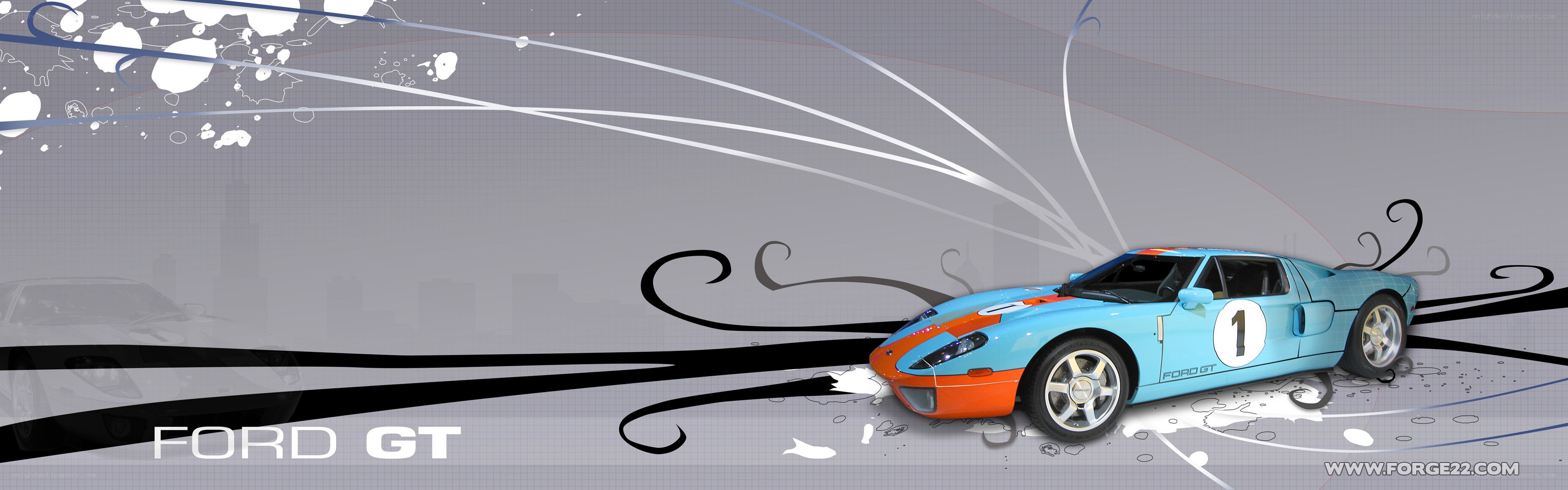Ford GT race car artwork
