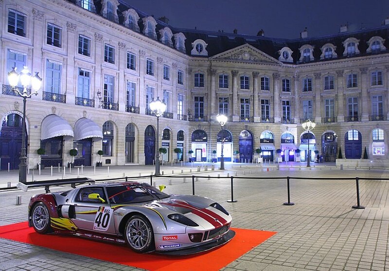 Ford GT race car on display