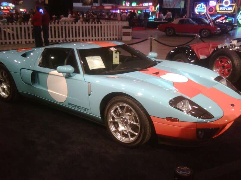 Ford GT race car on display