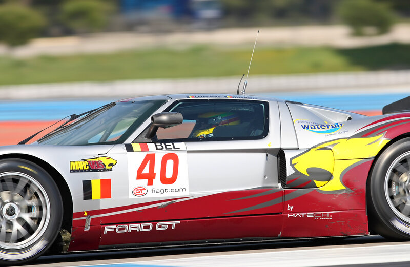 Ford GT race car on track