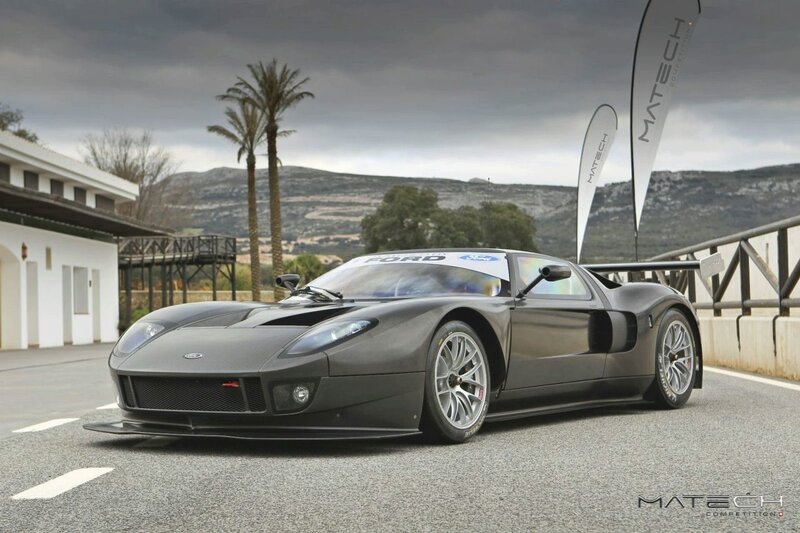 Ford GT race car on track