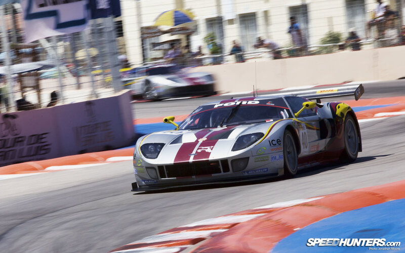 Ford GT race car on track