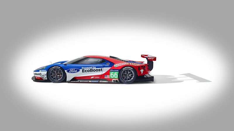 Ford GT Race Car — Red, Neutral