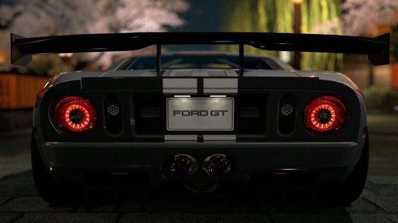 Ford GT Rear View — Black