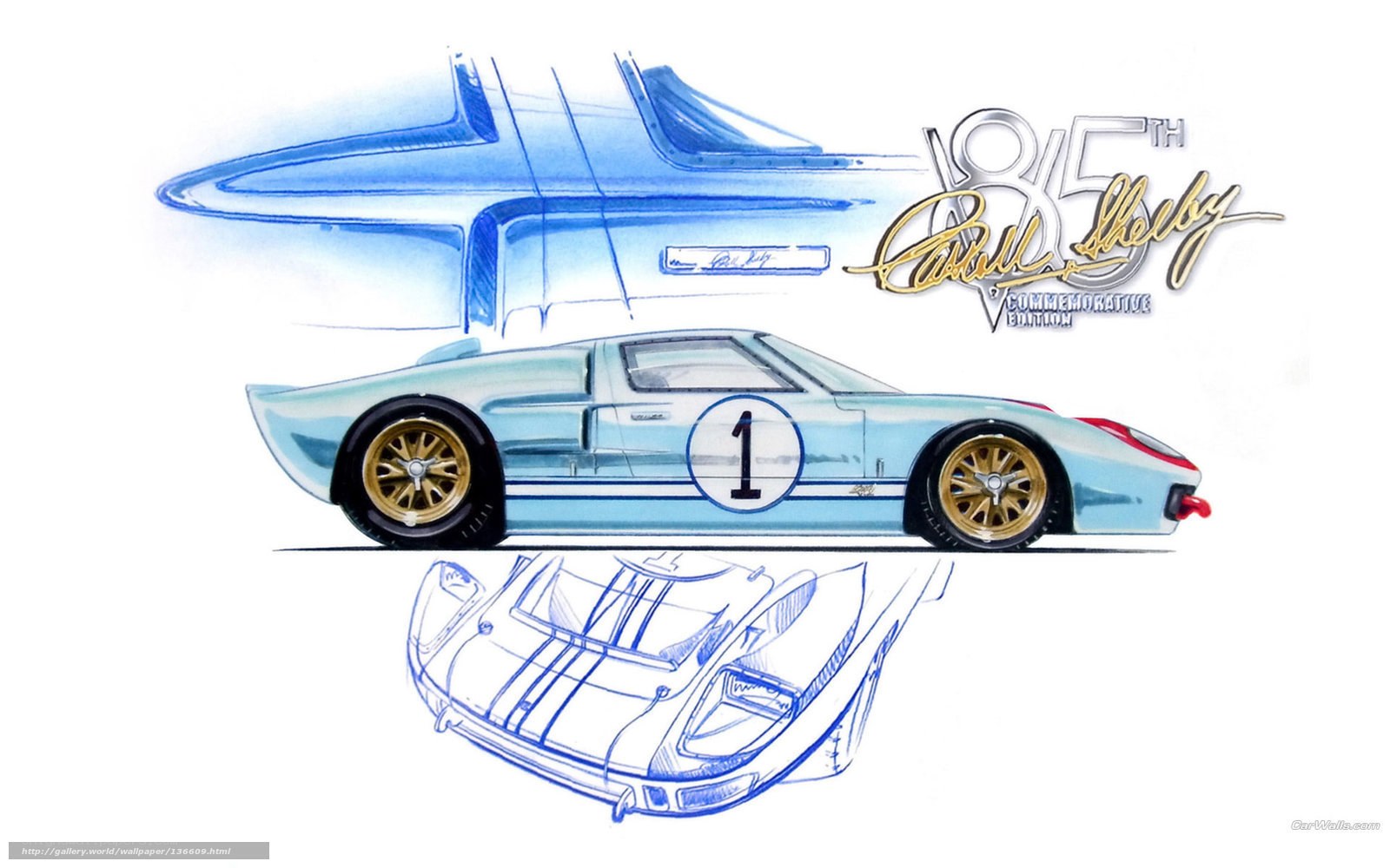 Ford GT40 concept sketch