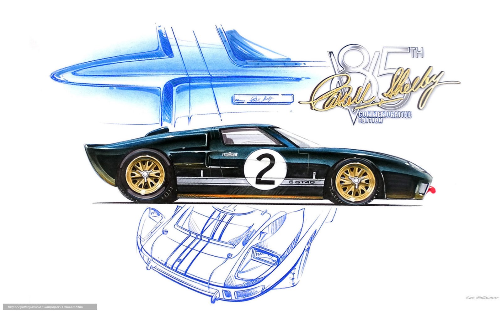 Ford GT40 concept sketch