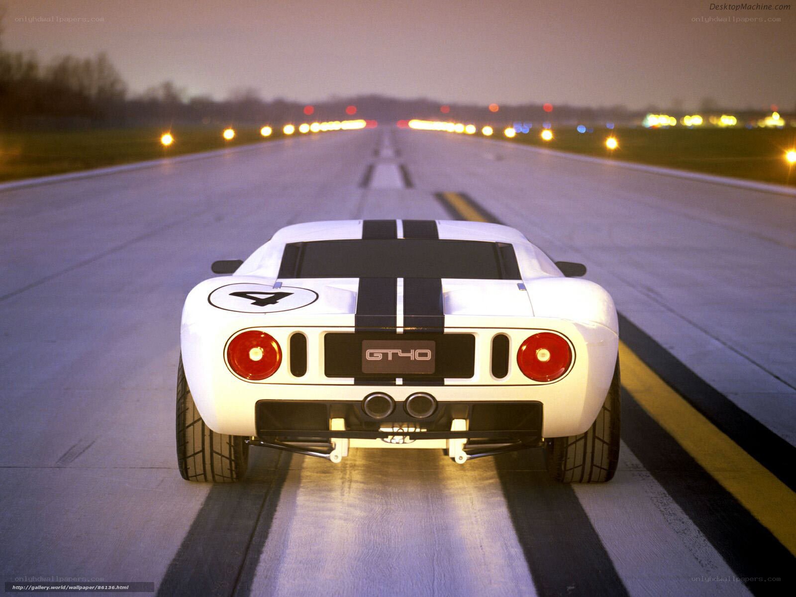 Ford GT40 on a runway