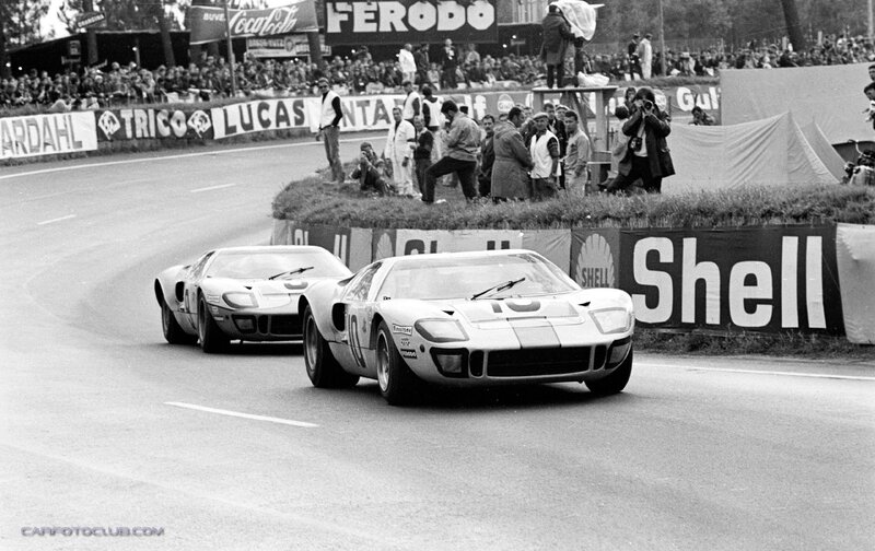 Ford GT40 Race Cars — Black