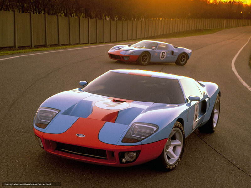 Ford GT40 race cars on track