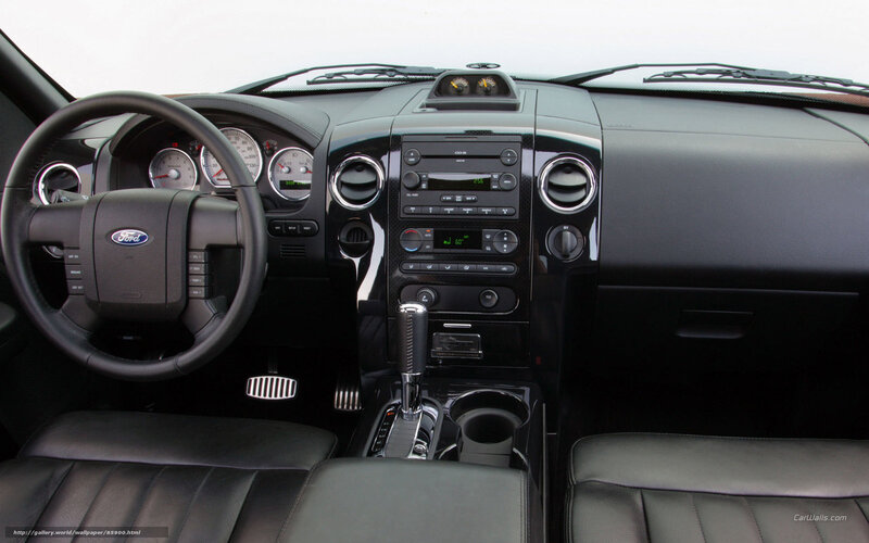 Ford interior dashboard view