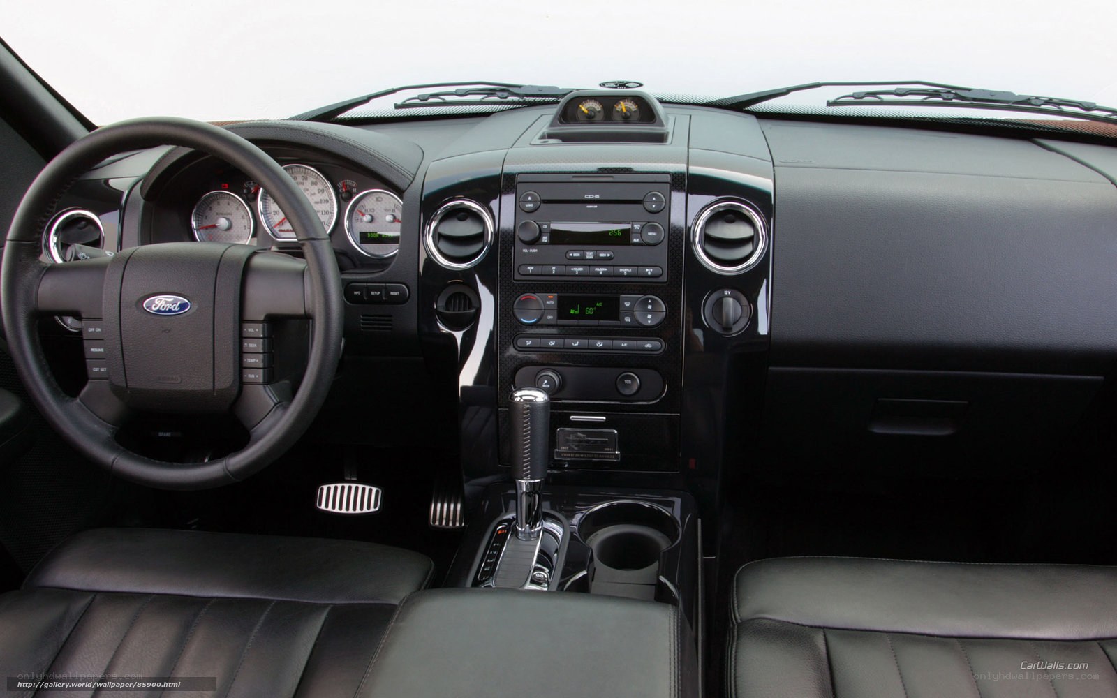 Ford interior dashboard view