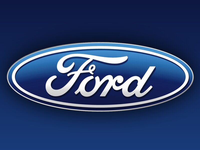 Ford logo on blue background