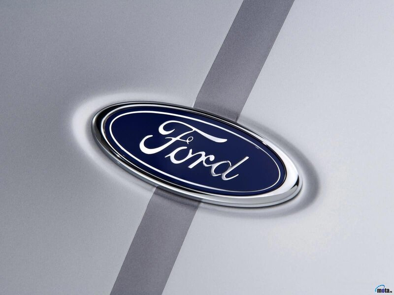 Ford logo on car surface