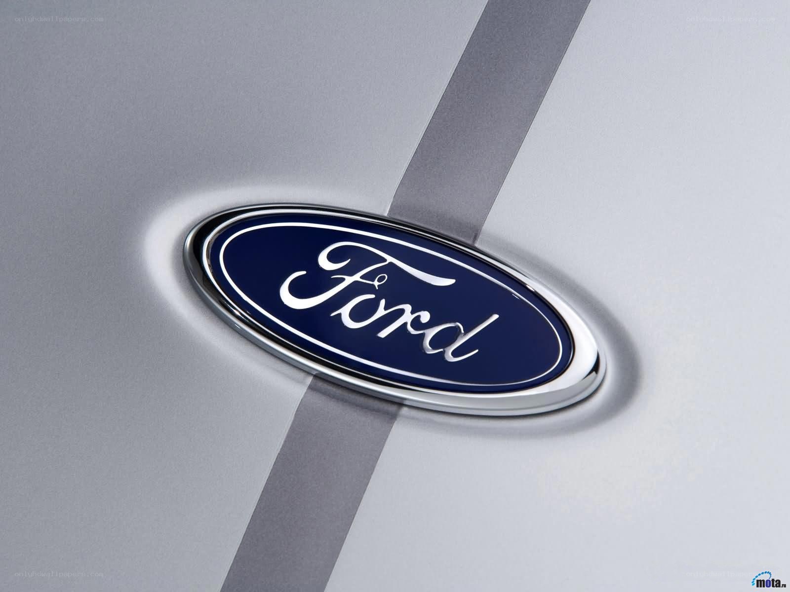 Ford logo on car surface