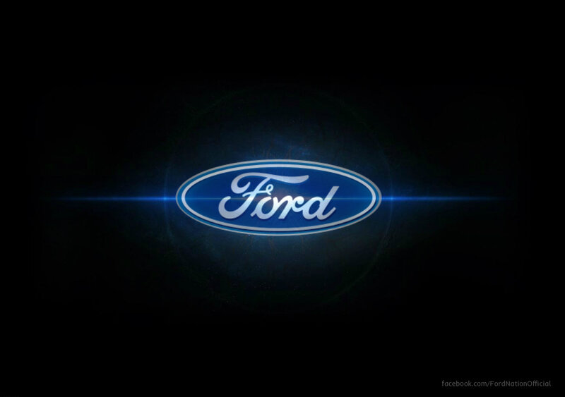 Ford Logo on Dark Background