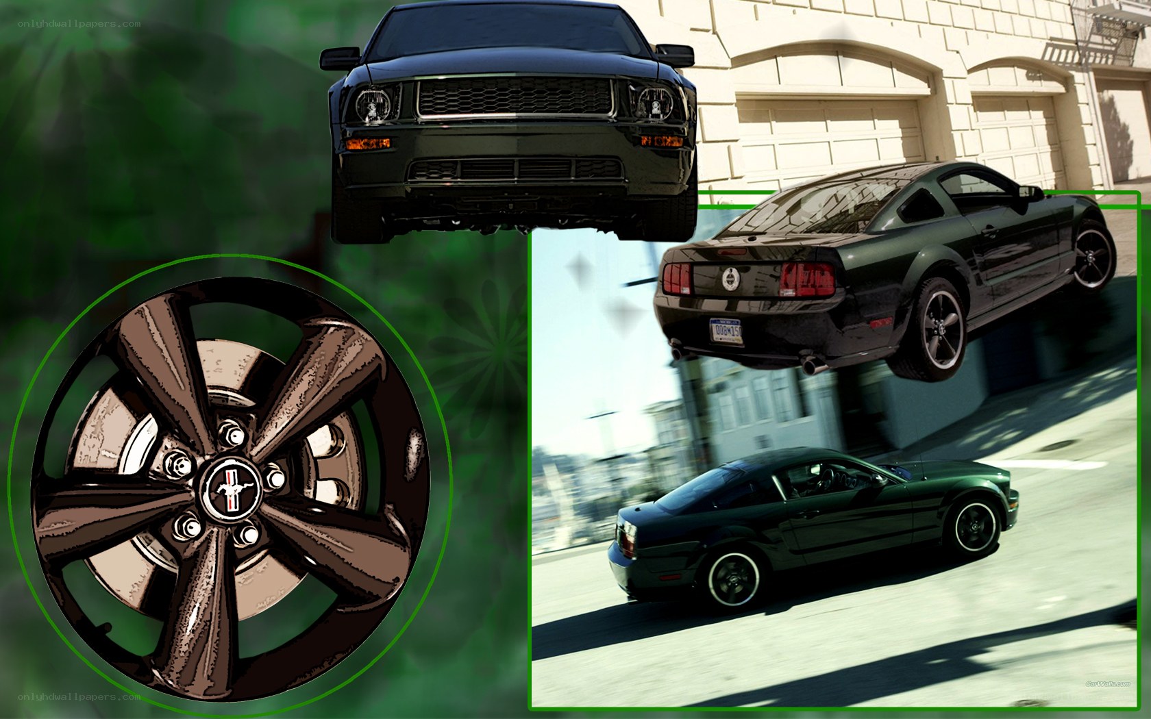 Ford Mustang collage