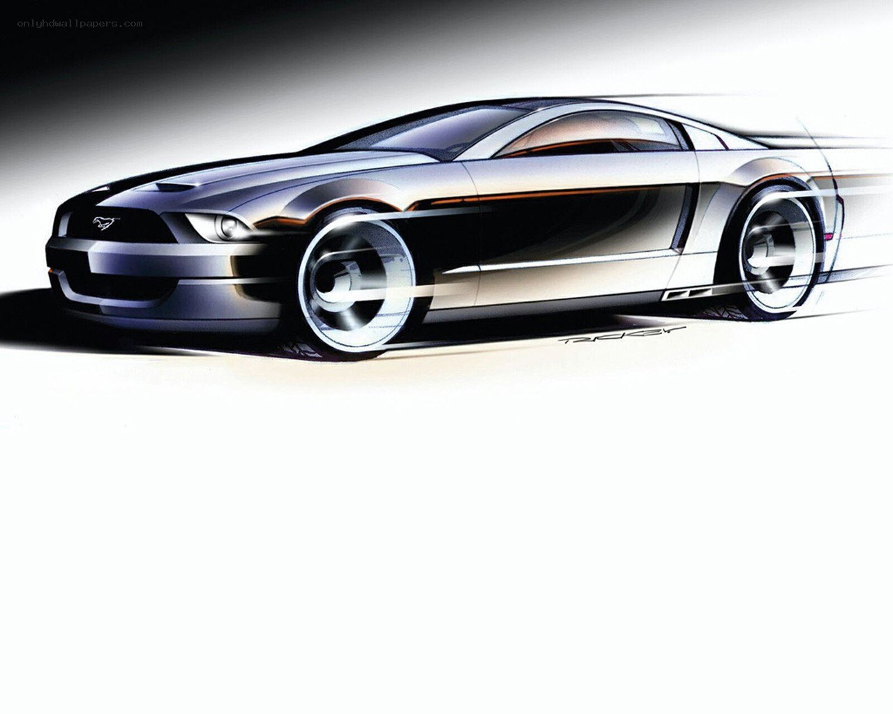 Ford Mustang concept sketch