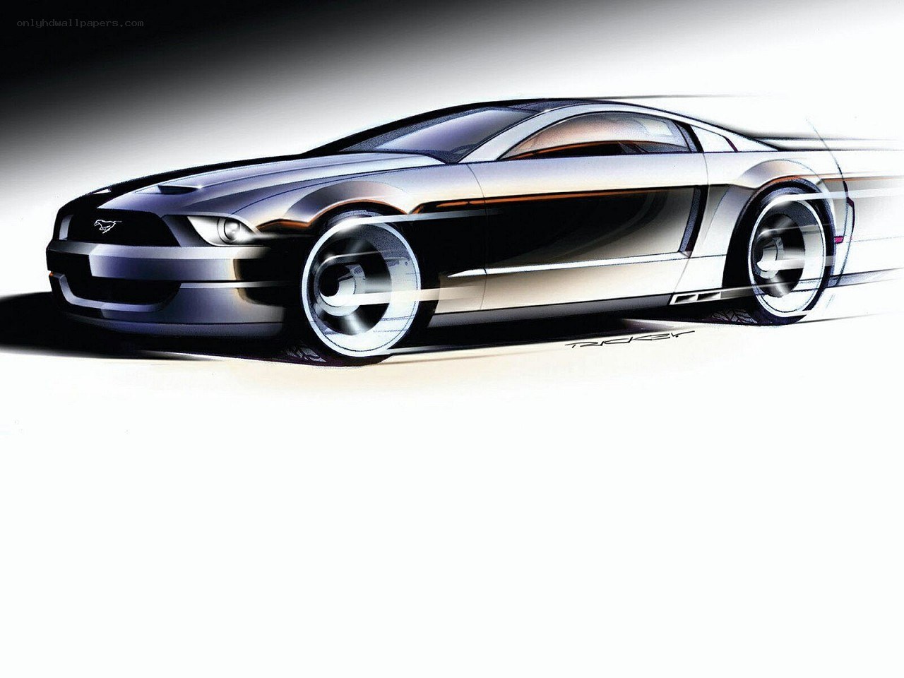 Ford Mustang concept sketch