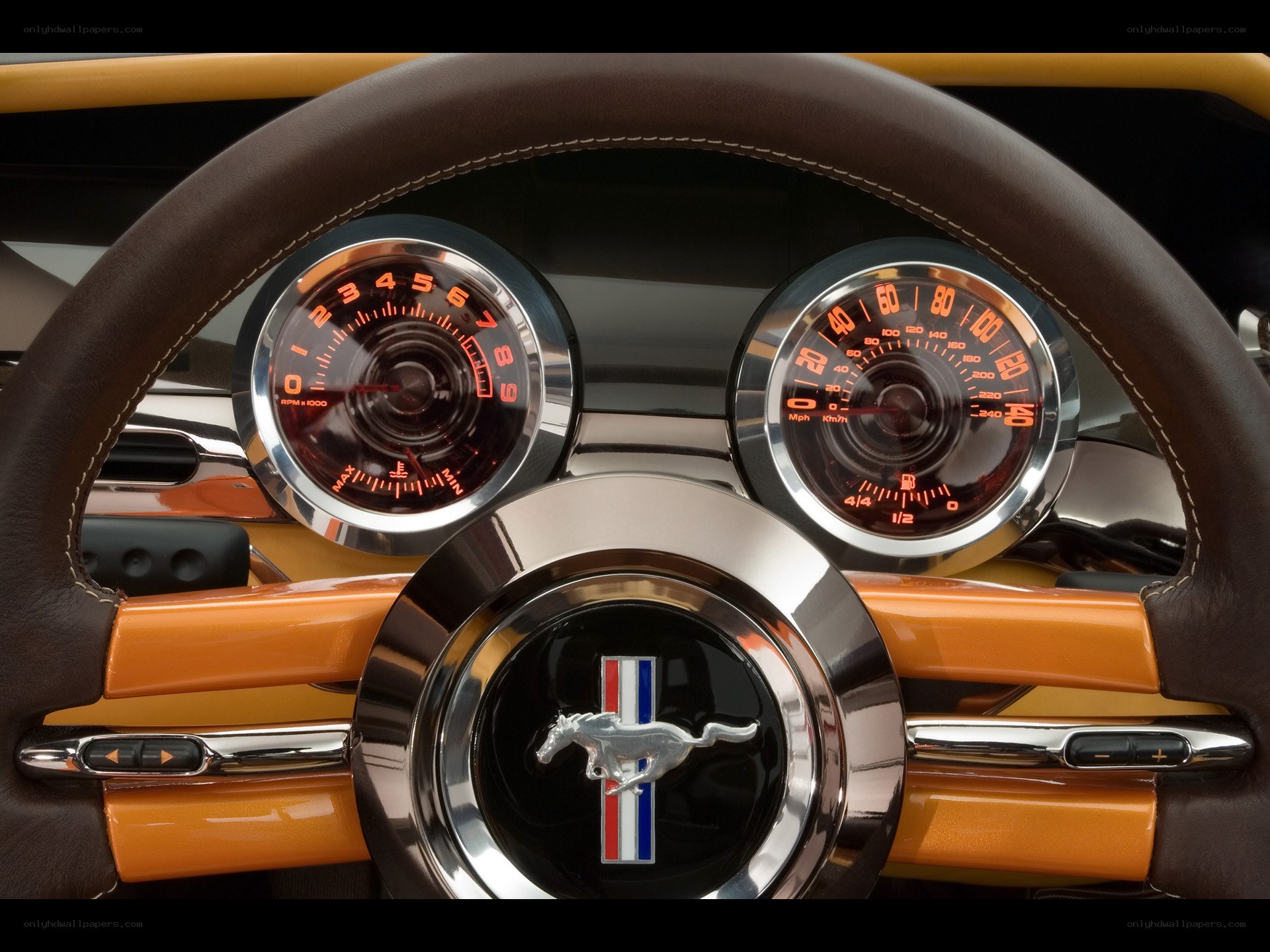 Ford Mustang dashboard close-up