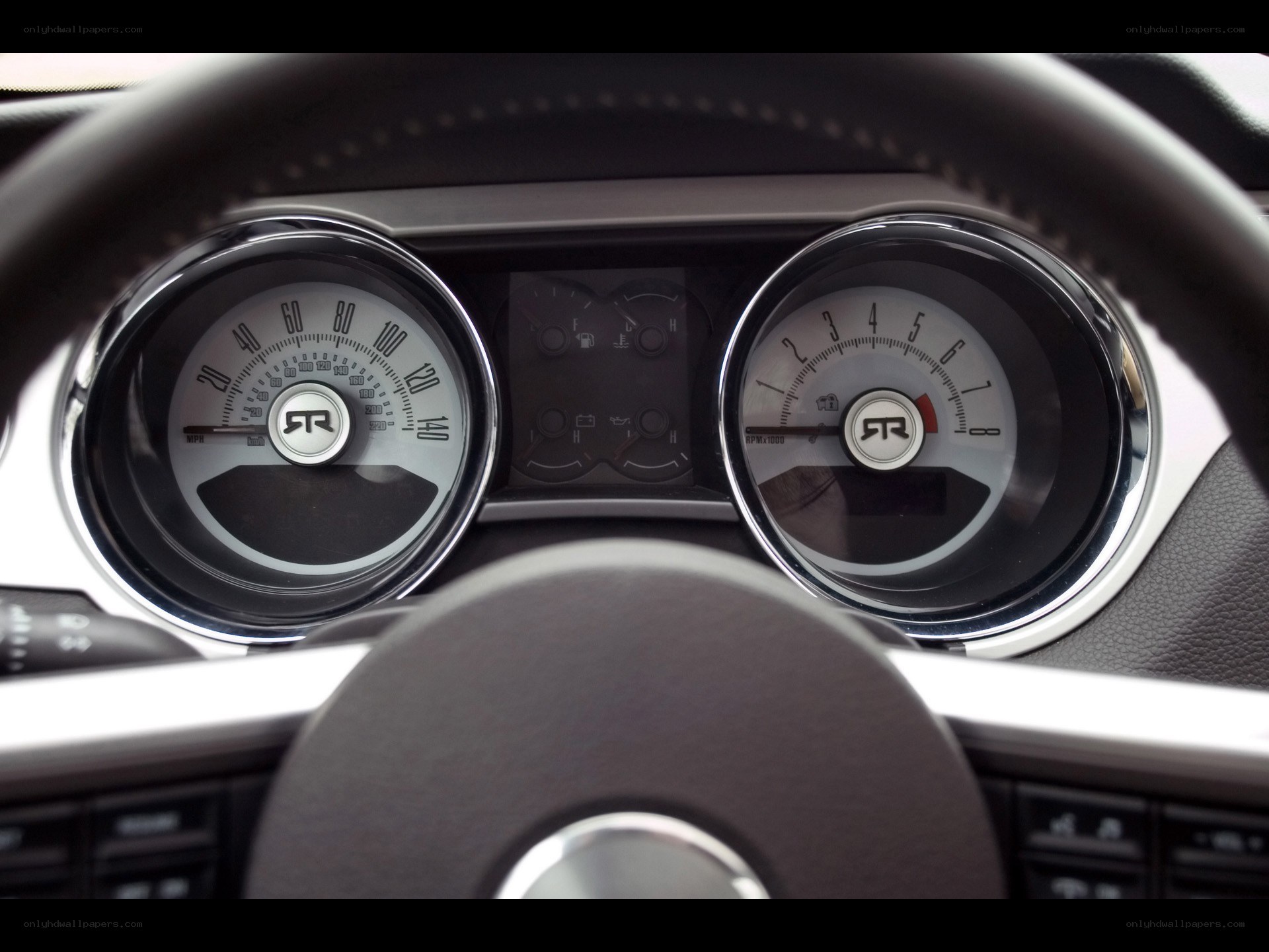 Ford Mustang dashboard close-up