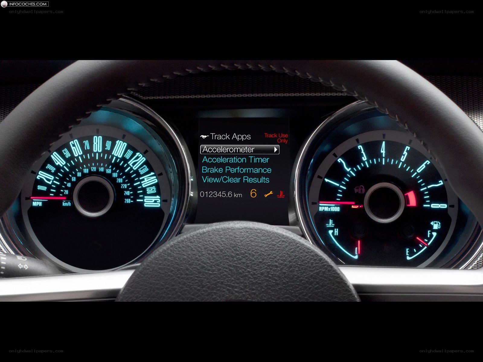 Ford Mustang dashboard display