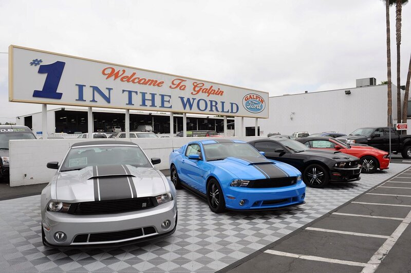 Ford Mustang display at Galpin