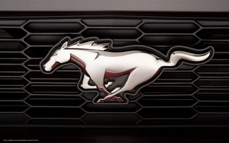 Ford Mustang Logo — Black