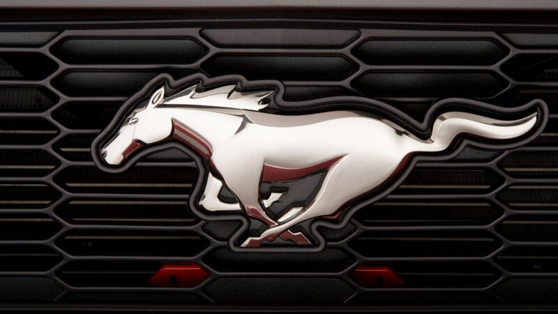 Ford Mustang logo on grille