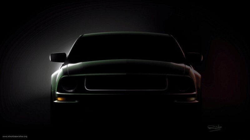 Ford Mustang silhouette