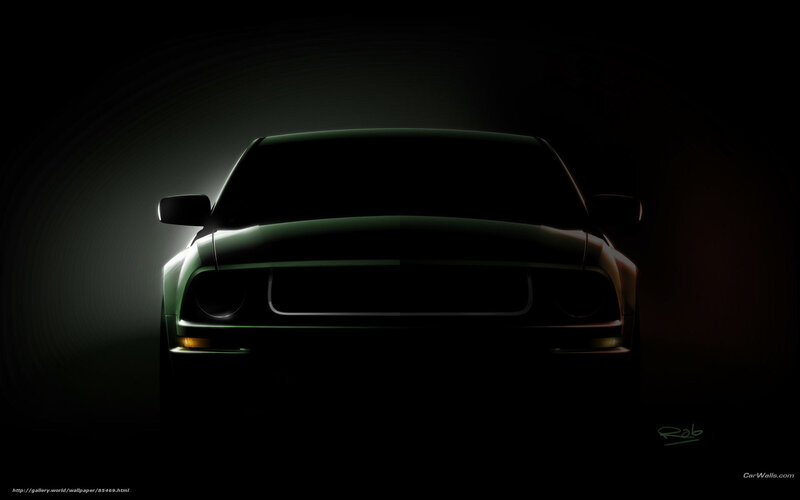 Ford Mustang silhouette