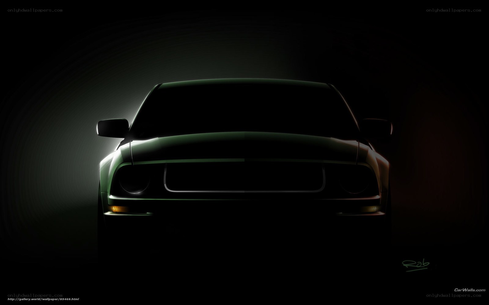 Ford Mustang silhouette
